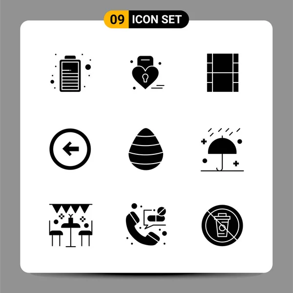 Set Universele Creatieve Iconen Vectorillustratie — Stockvector