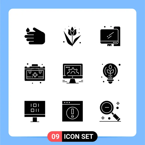 Conjunto Iconos Creativos Universales Simplemente Vector Ilustraciones Para Aplicaciones Web — Vector de stock