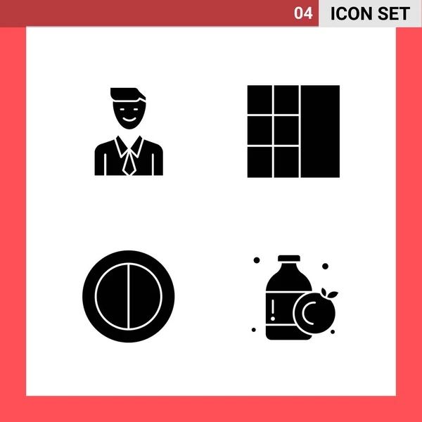 Conjunto Iconos Creativos Universales Simplemente Vector Ilustraciones Para Aplicaciones Web — Vector de stock