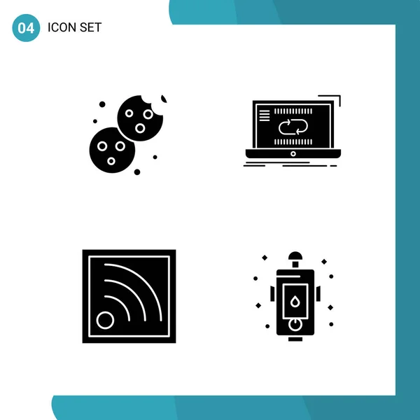 Set Universal Creative Icons Simply Vector Illustrations Web Mobile Apps — Stock Vector