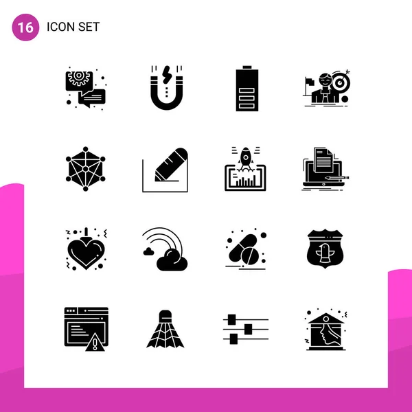 Conjunto Iconos Creativos Universales Simplemente Vector Ilustraciones Para Aplicaciones Web — Vector de stock