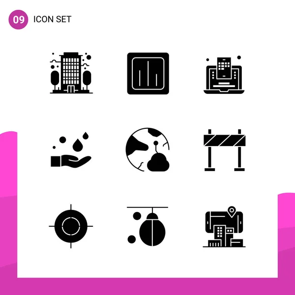 Conjunto Iconos Creativos Universales Simplemente Vector Ilustraciones Para Aplicaciones Web — Vector de stock