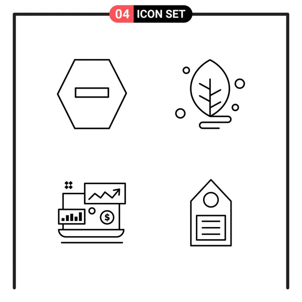 Conjunto Iconos Creativos Universales Simplemente Vector Ilustraciones Para Aplicaciones Web — Vector de stock