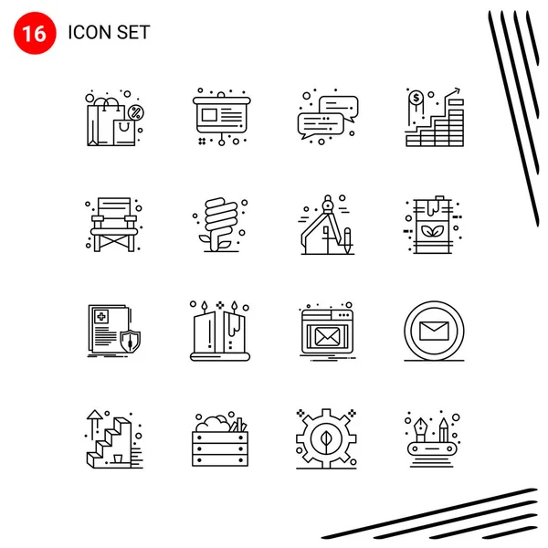 Set Universal Creative Icons Simply Vector Illustrations Web Mobile Apps — Stock Vector