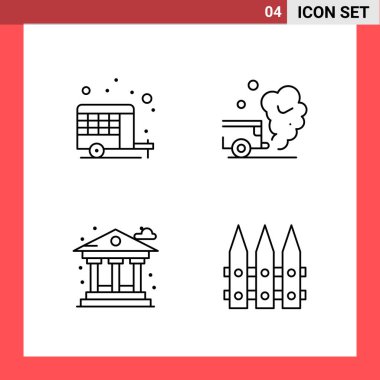 Evrensel yaratıcı simgeler kümesi, web ve mobil uygulamalar ve projeler için basit vektör illüstrasyonları 