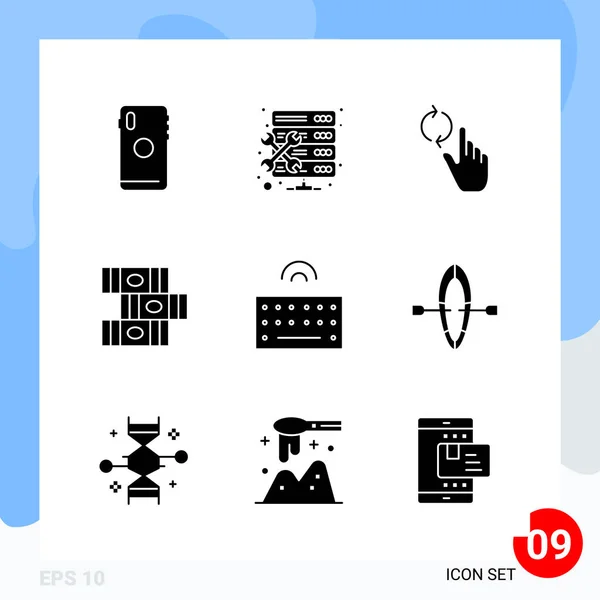 Conjunto Iconos Creativos Universales Simplemente Vector Ilustraciones Para Aplicaciones Web — Archivo Imágenes Vectoriales