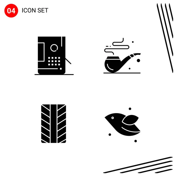 Conjunto Iconos Creativos Universales Simplemente Vector Ilustraciones Para Aplicaciones Web — Vector de stock