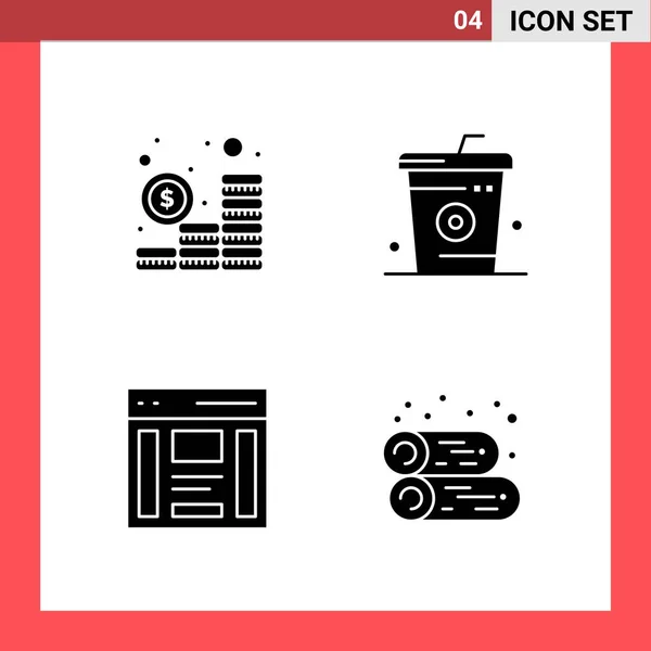 Conjunto Iconos Creativos Universales Simplemente Vector Ilustraciones Para Aplicaciones Web — Vector de stock