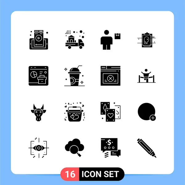 Conjunto Iconos Creativos Universales Simplemente Vector Ilustraciones Para Aplicaciones Web — Vector de stock