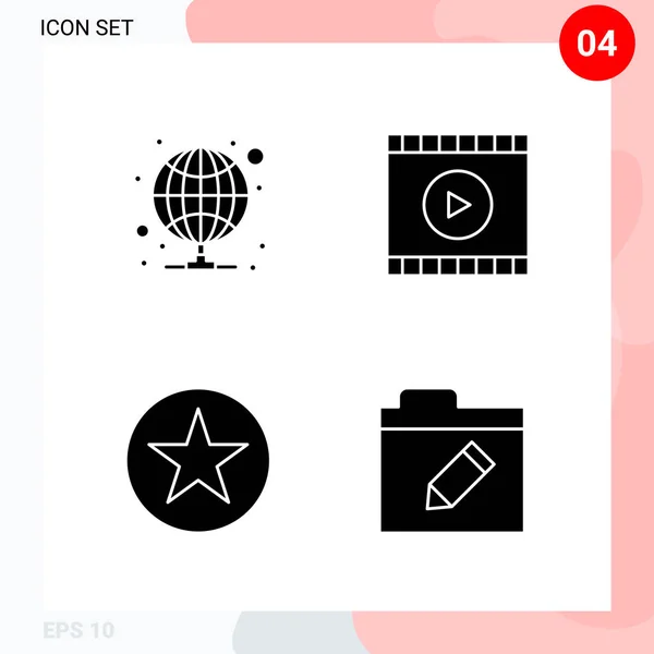 Set Universal Creative Icons Simply Vector Illustrations Web Mobile Apps — Stock Vector