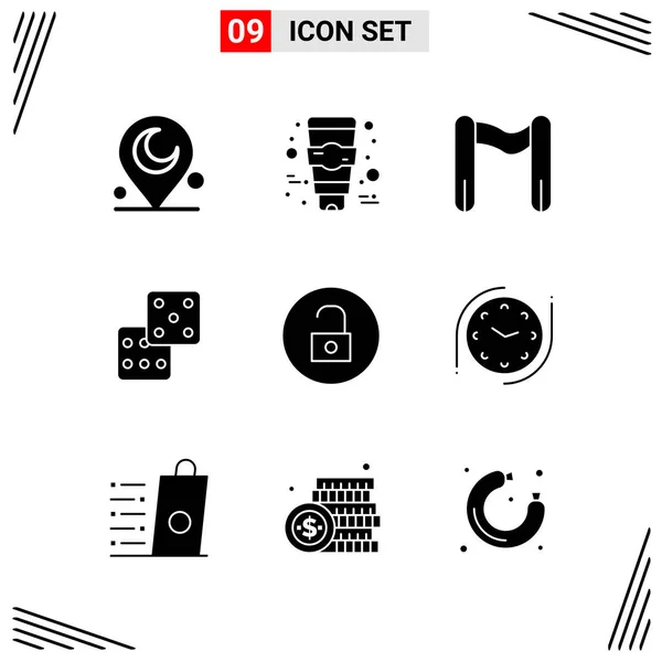 Conjunto Iconos Creativos Universales Simplemente Vector Ilustraciones Para Aplicaciones Web — Vector de stock