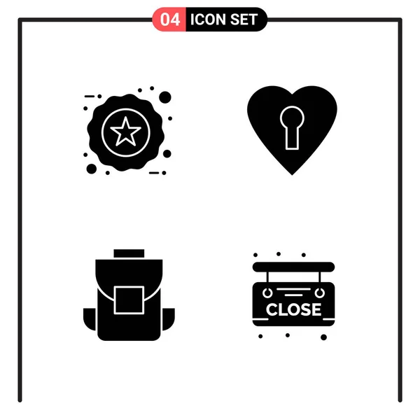 Conjunto Iconos Creativos Universales Simplemente Vector Ilustraciones Para Aplicaciones Web — Vector de stock