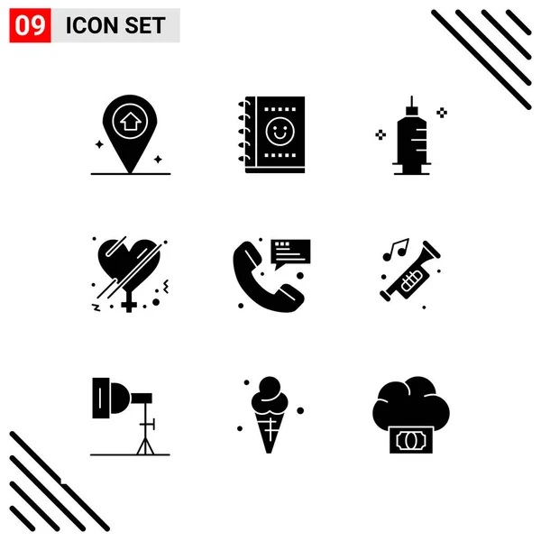 Conjunto Iconos Creativos Universales Simplemente Vector Ilustraciones Para Aplicaciones Web — Archivo Imágenes Vectoriales