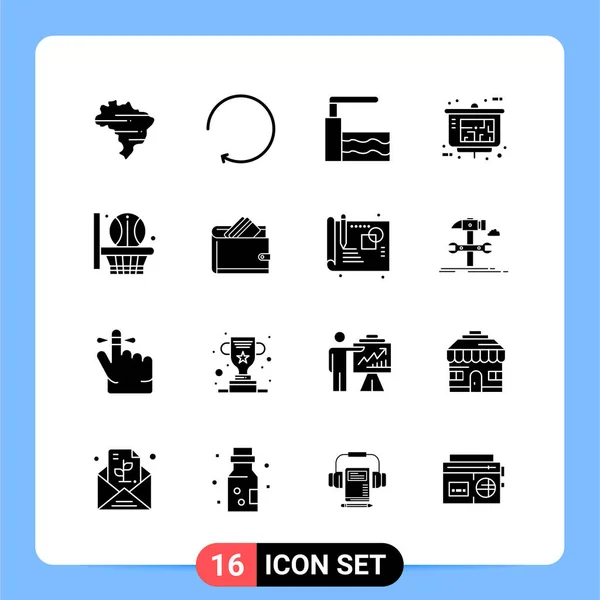 Conjunto Iconos Creativos Universales Simplemente Vector Ilustraciones Para Aplicaciones Web — Vector de stock