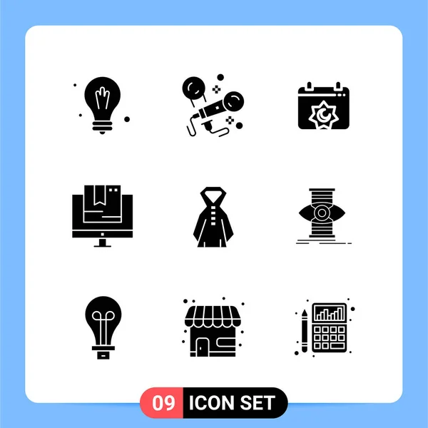 Set Universal Creative Icons Simply Vector Illustrations Web Mobile Apps — Stock Vector