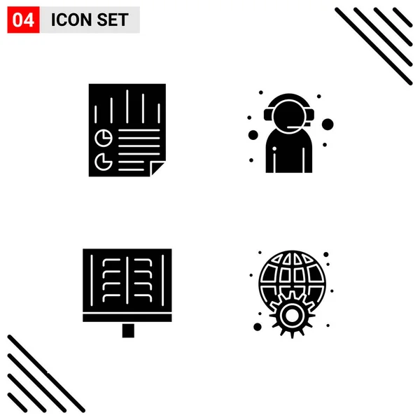 Conjunto Iconos Creativos Universales Simplemente Vector Ilustraciones Para Aplicaciones Web — Vector de stock