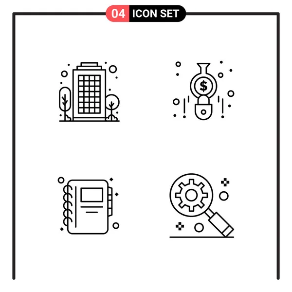 Set Universal Creative Icons Simply Vector Illustrations Web Mobile Apps — Stock Vector