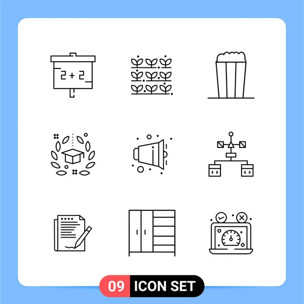 Conjunto Iconos Creativos Universales Simplemente Vector Ilustraciones Para Aplicaciones Web — Archivo Imágenes Vectoriales