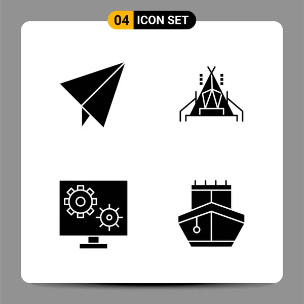 Conjunto Iconos Creativos Universales Simplemente Vector Ilustraciones Para Aplicaciones Web — Vector de stock