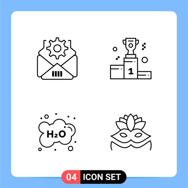 Set Universal Creative Icons Simply Vector Illustrations Web Mobile Apps — Stock Vector