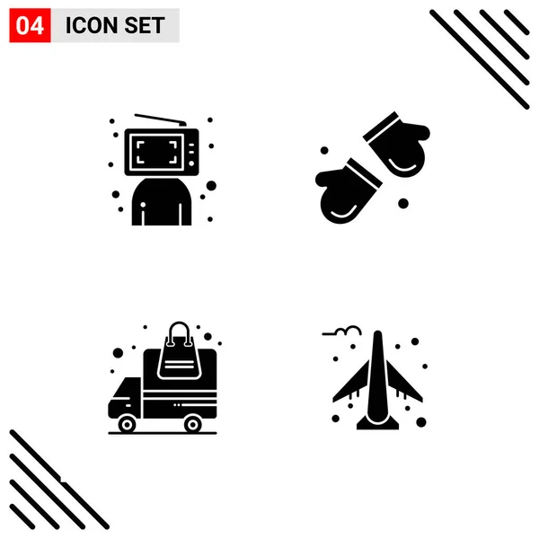 Conjunto Iconos Creativos Universales Simplemente Vector Ilustraciones Para Aplicaciones Web — Vector de stock