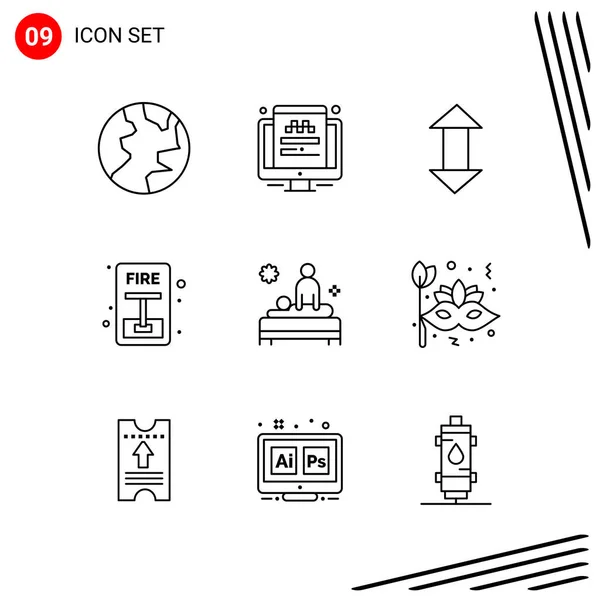 Set de 25 iconos de negocio universales Vector — Vector de stock