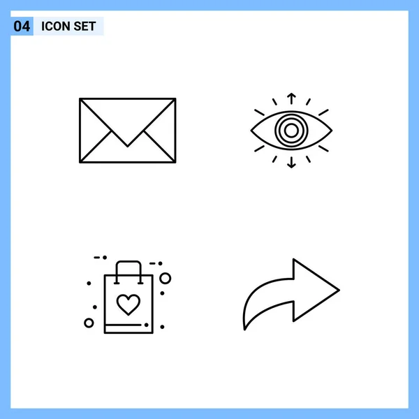 Set Universeller Kreativer Symbole Vektor Illustration — Stockvektor