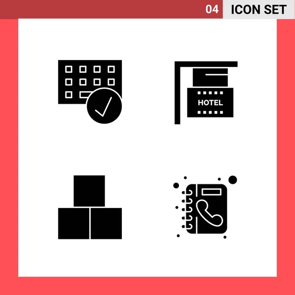 Conjunto Iconos Creativos Universales Simplemente Vector Ilustraciones Para Aplicaciones Web — Vector de stock