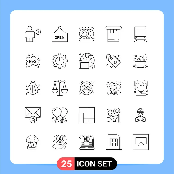 Conjunto Iconos Creativos Universales Simplemente Vector Ilustraciones Para Aplicaciones Web — Vector de stock