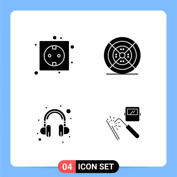 Conjunto Iconos Creativos Universales Simplemente Vector Ilustraciones Para Aplicaciones Web — Archivo Imágenes Vectoriales