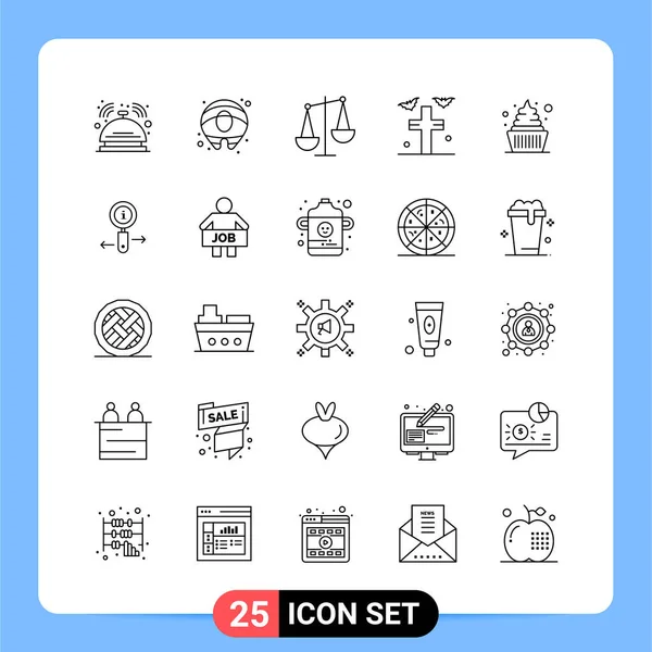 Set Universal Creative Icons Simply Vector Illustrations Web Mobile Apps — Stock Vector