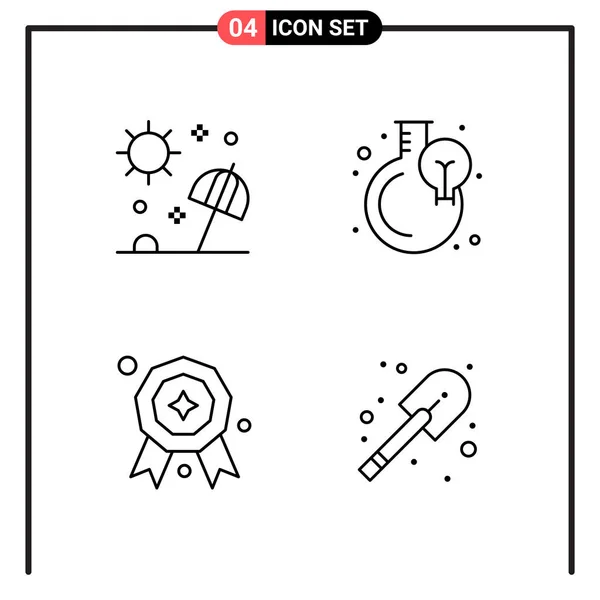 Set Universal Creative Icons Simply Vector Illustrations Web Mobile Apps — Stock Vector