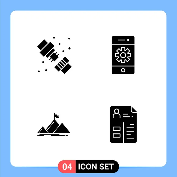 Conjunto Iconos Creativos Universales Simplemente Vector Ilustraciones Para Aplicaciones Web — Archivo Imágenes Vectoriales