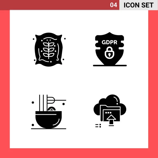 Conjunto Iconos Creativos Universales Simplemente Vector Ilustraciones Para Aplicaciones Web — Vector de stock