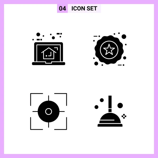 Conjunto Iconos Creativos Universales Simplemente Vector Ilustraciones Para Aplicaciones Web — Vector de stock