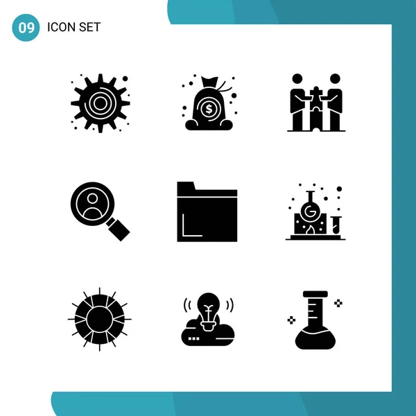 Conjunto Iconos Creativos Universales Simplemente Vector Ilustraciones Para Aplicaciones Web — Vector de stock