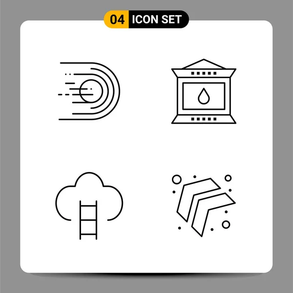 Conjunto Iconos Creativos Universales Simplemente Vector Ilustraciones Para Aplicaciones Web — Vector de stock