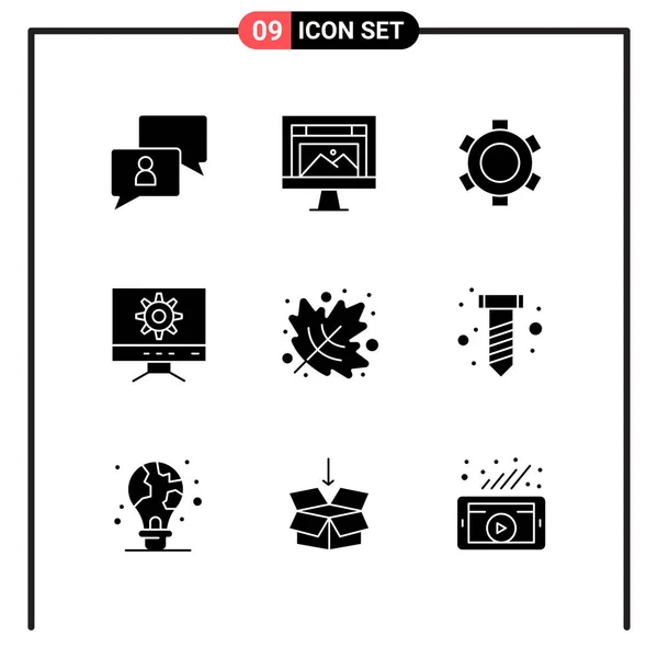 Conjunto Iconos Creativos Universales Simplemente Vector Ilustraciones Para Aplicaciones Web — Vector de stock