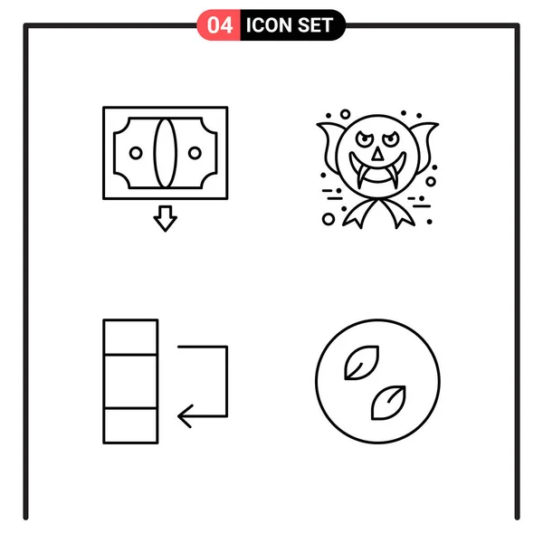 Set Universeller Kreativer Symbole Einfach Vektorillustrationen Für Web Und Mobile — Stockvektor