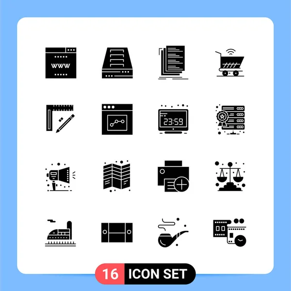 Conjunto Iconos Creativos Universales Simplemente Vector Ilustraciones Para Aplicaciones Web — Vector de stock