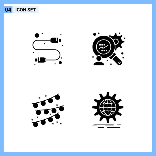 Set Universeller Kreativer Symbole Einfach Vektorillustrationen Für Web Und Mobile — Stockvektor