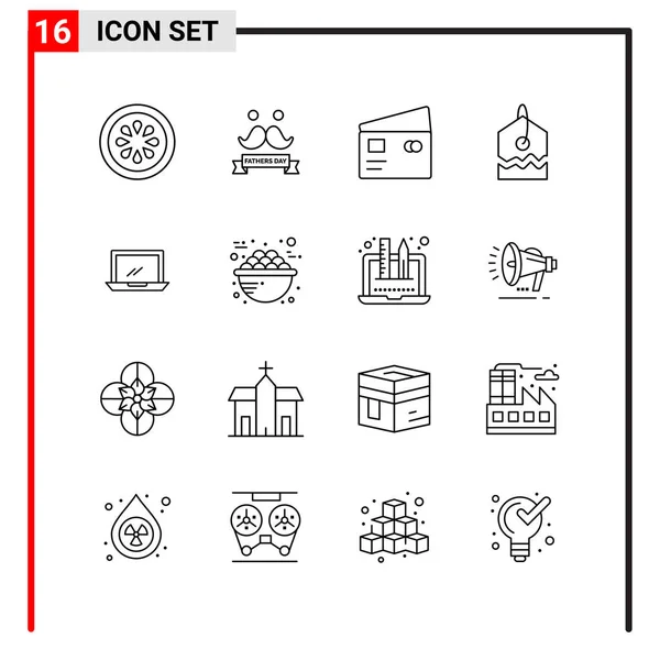 Set Universal Creative Icons Simply Vector Illustrations Web Mobile Apps — Stock Vector