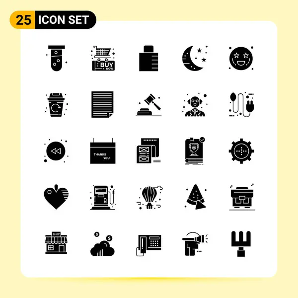 Iconos Creativos Conjunto Diseño Sobre Fondo Blanco — Vector de stock