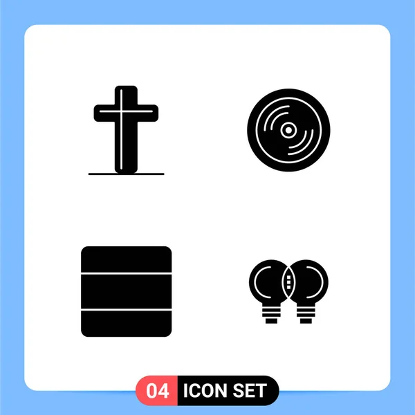 Conjunto Iconos Creativos Universales Simplemente Vector Ilustraciones Para Aplicaciones Web — Archivo Imágenes Vectoriales