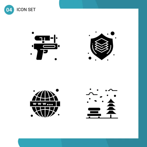 Conjunto Iconos Creativos Universales Simplemente Vector Ilustraciones Para Aplicaciones Web — Vector de stock