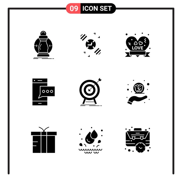 Conjunto Iconos Creativos Universales Simplemente Vector Ilustraciones Para Aplicaciones Web — Vector de stock