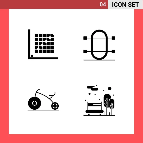 Conjunto Iconos Creativos Universales Simplemente Vector Ilustraciones Para Aplicaciones Web — Archivo Imágenes Vectoriales