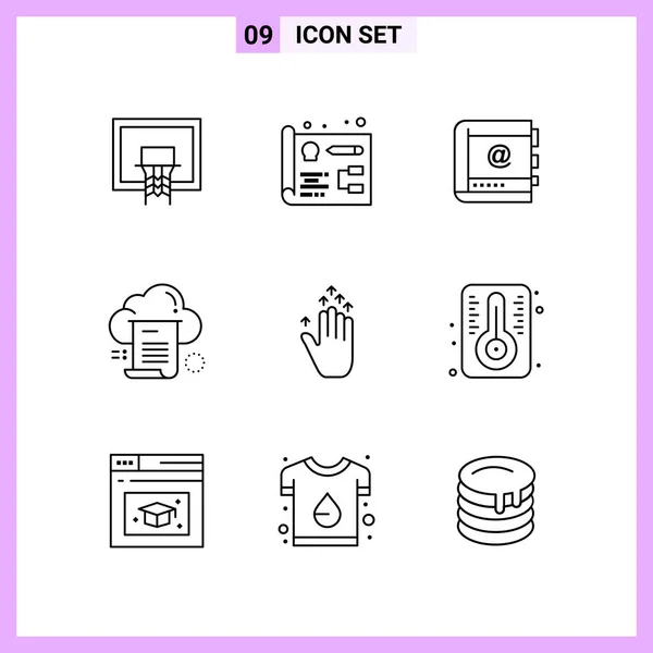 Set de 25 iconos de negocio universales Vector — Vector de stock