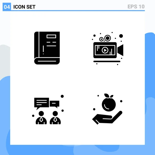 Conjunto Iconos Creativos Universales Simplemente Vector Ilustraciones Para Aplicaciones Web — Vector de stock