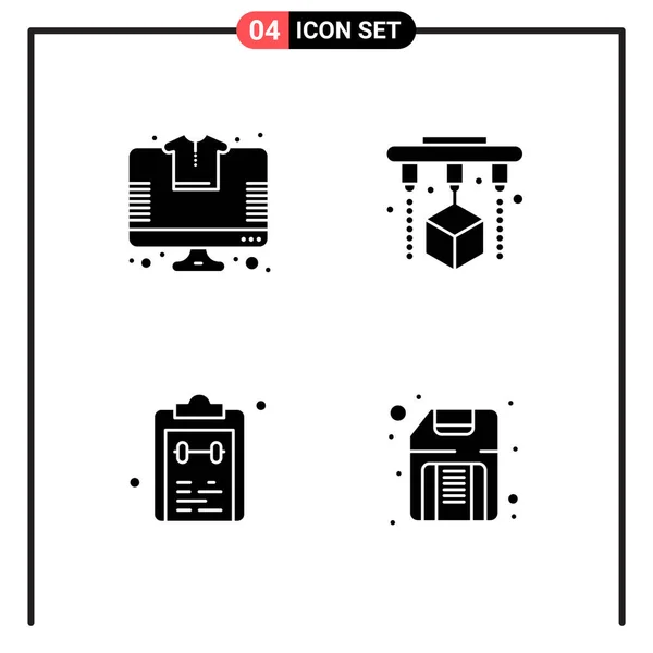 Set Universeller Kreativer Symbole Einfach Vektorillustrationen Für Web Und Mobile — Stockvektor